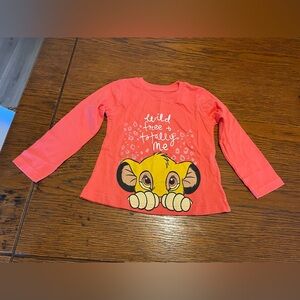 Disney Coral Lion Long Sleeve Tee